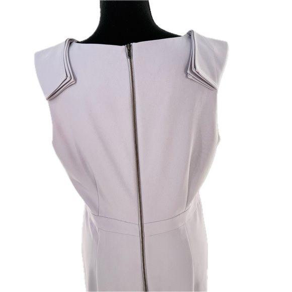 J. Crew Suiting Bow Shoulder Sleeveless Sheath Dress Light Lavender Size 10 - Picture 5 of 17